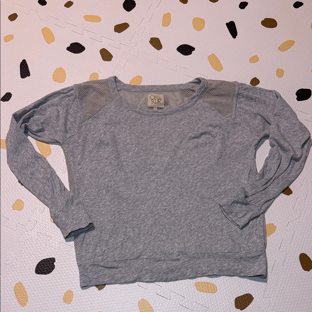 Chaser mesh sweater top